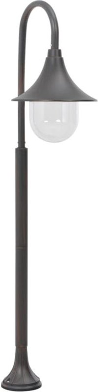 Garten-Pollerleuchte E27 120 cm Aluminium Bronzefarben Vidaxl