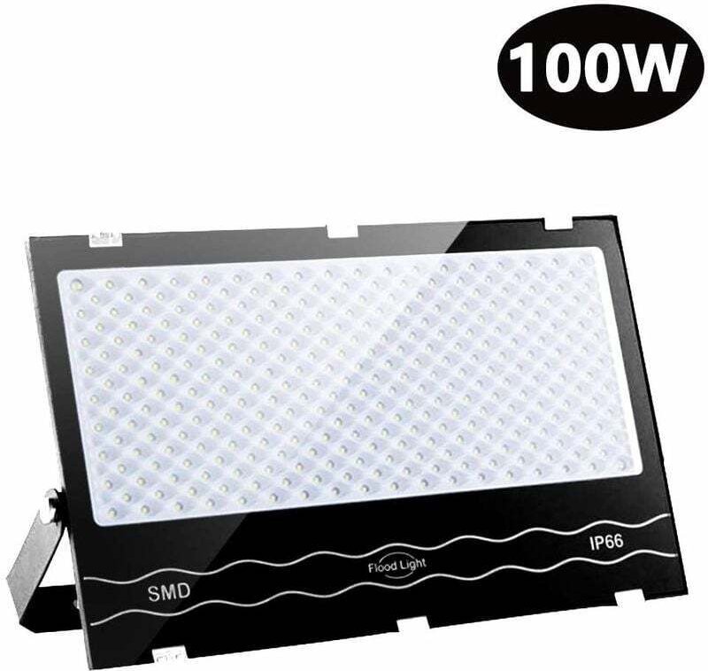 100-W-LED-Flutlicht (6500 K), energieeffizient, super wasserdicht, für den Außenbereich geeignet, mit verstärktem Alumin...