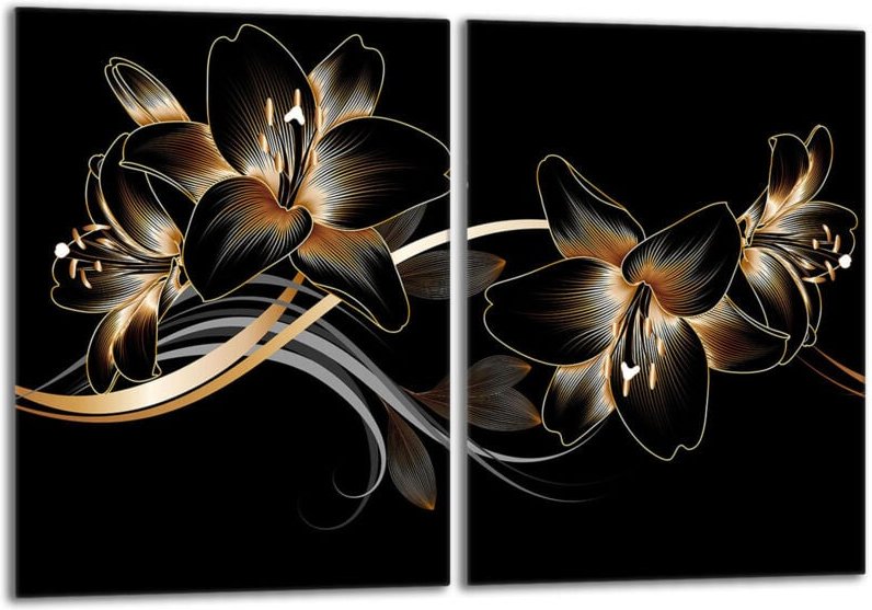 Glasschutzplatte für den Herd 2x40x52 Orchidea