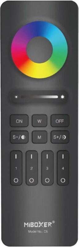 Fernbedienung - rgb + cct - 4 Zonen - rf 2.4Ghz Mi Light C5