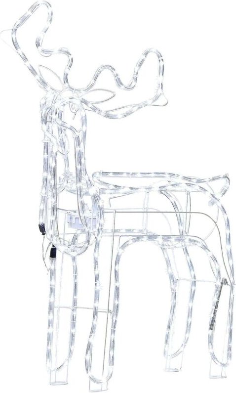 Gartendekoration LED INNNES Rentier 94 cm Weiß