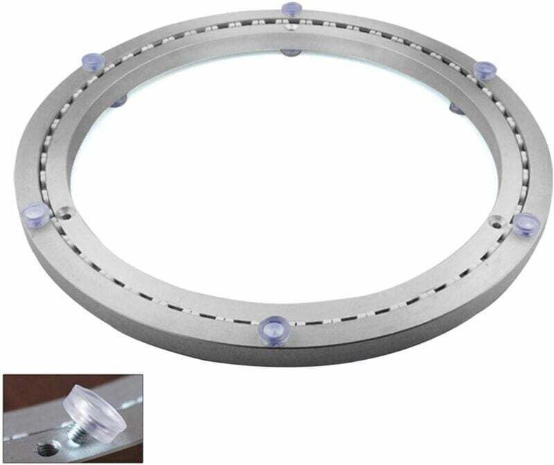 Drehbare Metallplattform ø35 cm – 360°-Drehung – Edelstahl – Tragfähigkeit 300 kg – Einfache Montage