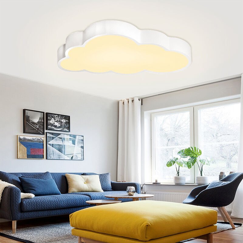 UISEBRT LED Deckenleuchte Wolken Deckenlampe Kinderzimmer 48W Ultradünne Dimmbar Kreative Wolkenlampe mit Fernbedienung ...