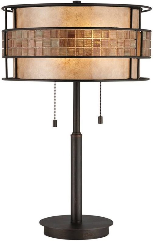 Laguna - 2 Leuchttischlampe Renaissance Kupfer, E27 - Elstead