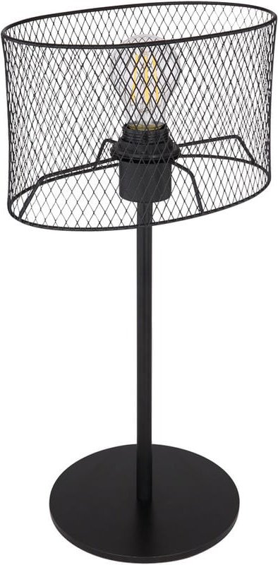 Schreib Nacht Tisch Lampe schwarz Wohn Schlaf Zimmer Beleuchtung Geflecht Lese Leuchte Globo 15395T2