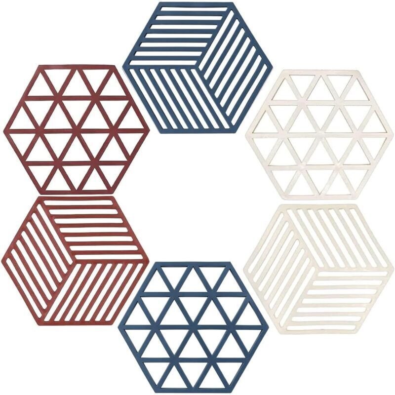 Silikon-Untersetzer, strapazierfähige Mehrzweck-Abtropfmatte, multifunktionale Löffelablage, Küchenuntersetzer, Tischset...