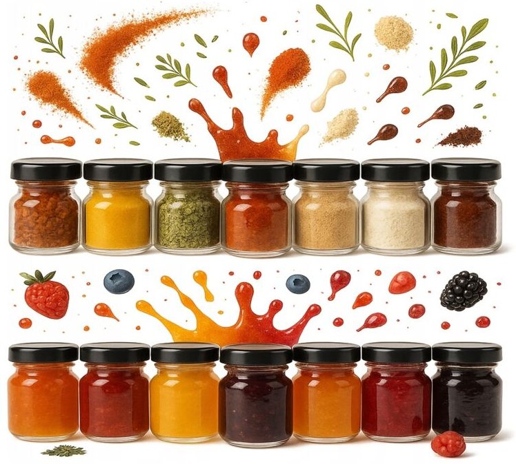 100 Gläser à 40 ml mit Deckel für Honig, Marmelade, Kräuter und Gewürze – Geschenkidee