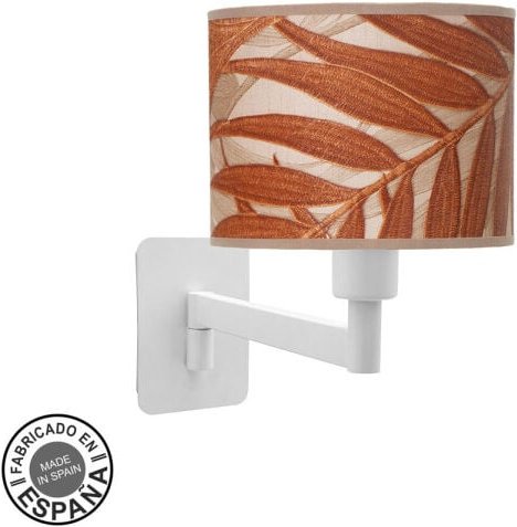 Wandleuchte modisch 1xe14 weiß/weiß Blatt Kessel 26x17x28 cm