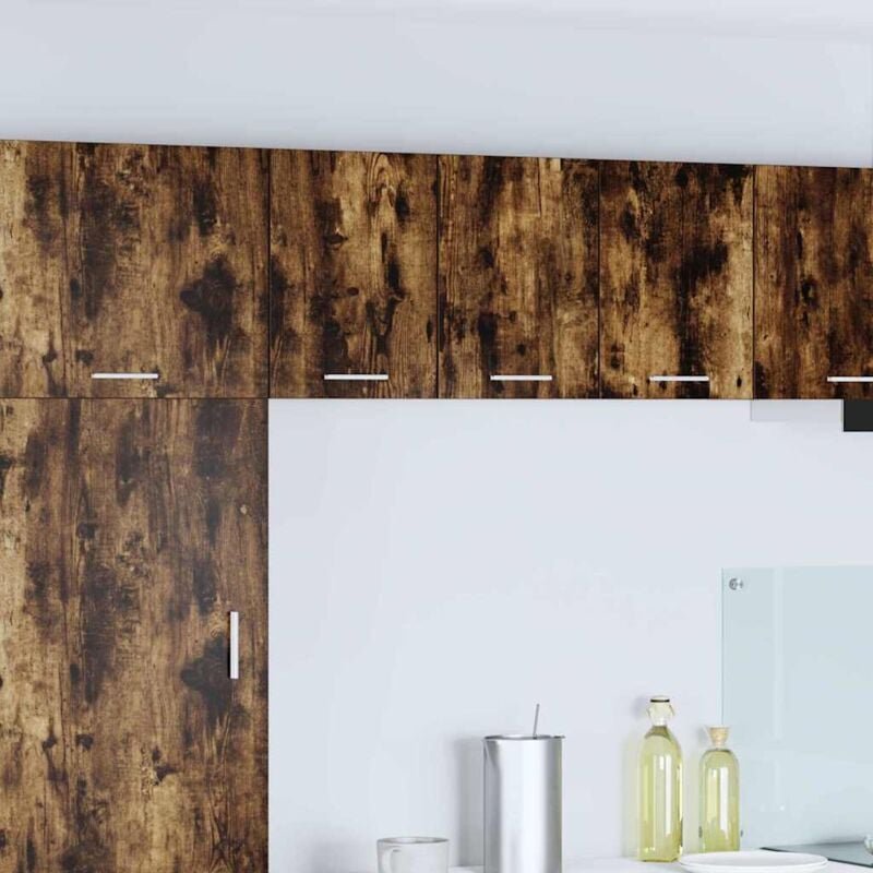 Thumbnail - Hängeschrank 2 pcs Geräucherte Eiche und Weiß 30 x 31 x 40 cm vidaXL