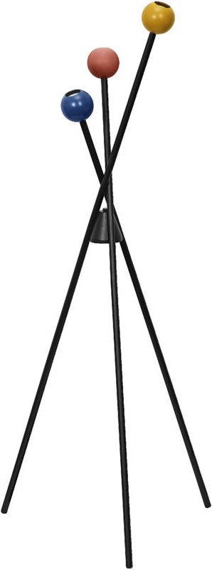 LEDVANCE DECOR Stehleuchte Bubble aus Metall mit bunten Kugeln, 3-flammig, E27 Schraubgewinden, bietet eine stilvolle Be...