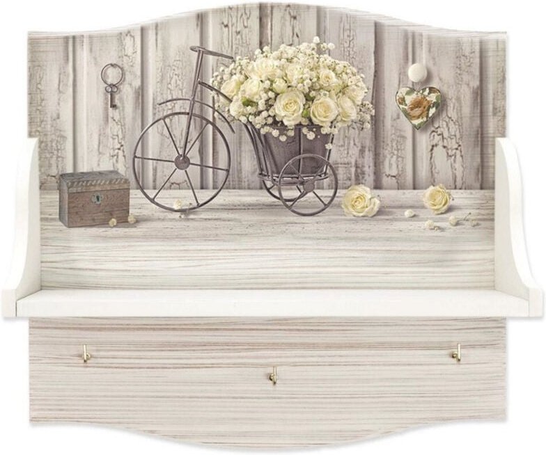 Trade Shop Traesio - Trade Shop - Mehrzweck-Glashalter, Regal, HD-Druck, gelbe Rosen, Küchenutensilien-Organizer -