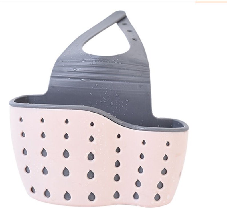 Égouttoir de rangement pour évier de cuisine (rose)