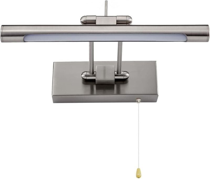 Badezimmerspiegelleuchte mit Schalter, ACMHNC LED Badezimmerspiegelleuchte mit Zugschalter, IP44 Einstellbare Spiegelleu...