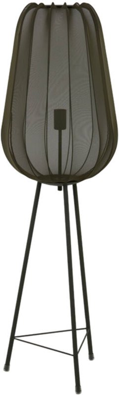 Stehlampe - Plumeria - grün - textil - - Light&living