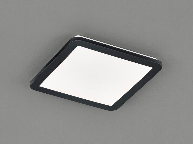 Trio - Camillus Square Deckenleuchte Led Dimmbar Schwarz IP44 30x30 cm Lighting