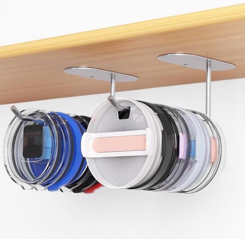 BEBUSINGOTO 2er-Pack Becherdeckel-Organizer, Becherdeckel-Organizer, Becherdeckelhaken/Becherdeckelhalter, modern und sc...