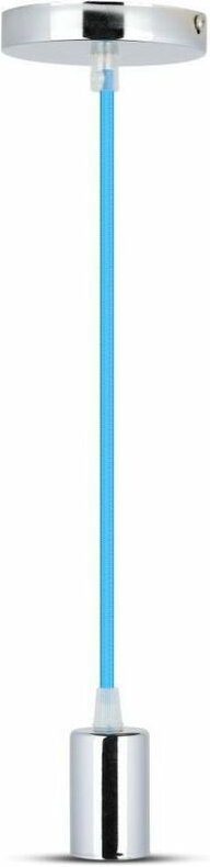 V-TAC VT-7338 Pendelleuchte 1MT E27 Metall mit blauem Kabel Ф39mm IP20 – SKU 3783