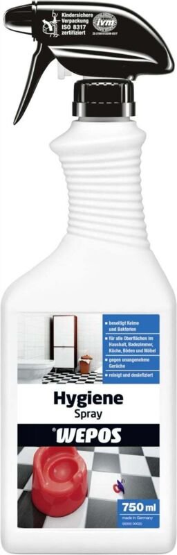 Wepos Hygienespray & Desinfektionsspray Flächendesinfektion 750 ml