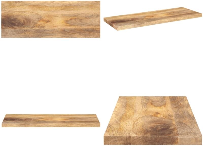 Tischplatte 70x40x3,8 cm Rechteckig Massivholz Mango - Massivholz - Mango