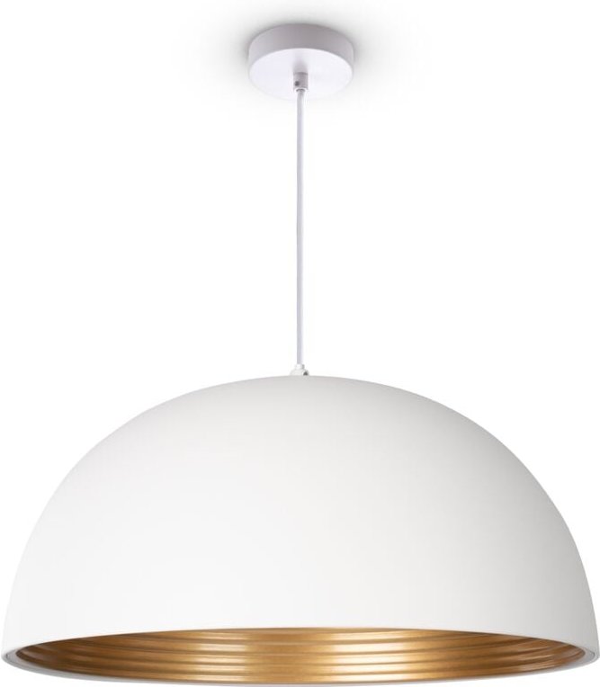 Pendelleuchte Esszimmer Hängelampe Küchenlampe Esstischlampe Industriell Modern Pendelleuchte - Weiß, Gold (Ø40,5 cm) - ...