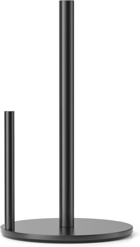 Schwarzer Papierhandtuchhalter aus Edelstahl zur Aufbewahrung von Küchenrollen, Rollenspender für die Arbeitsplatte mit ...