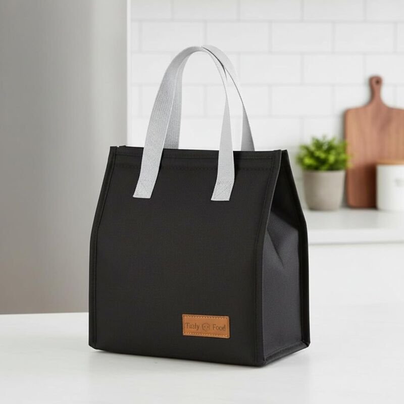 Isolierte Lunchtasche, trendige Lunchbox mit großer Öffnung – für Frauen, Männer und Schüler in Schule und Büro