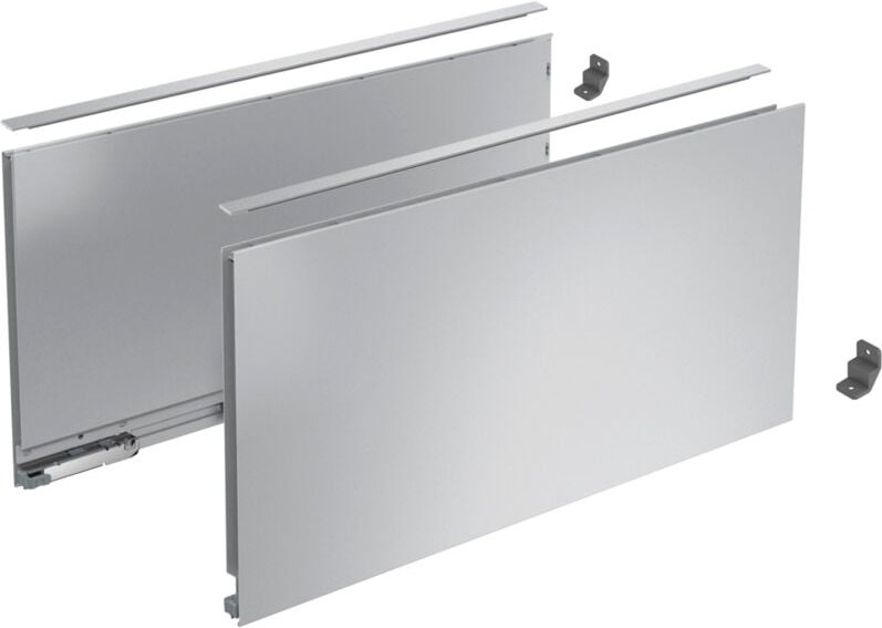Hettich - AvanTech you Set Zarge Höhe 251 mm, nl 400 mm, silber o. Frontbef.