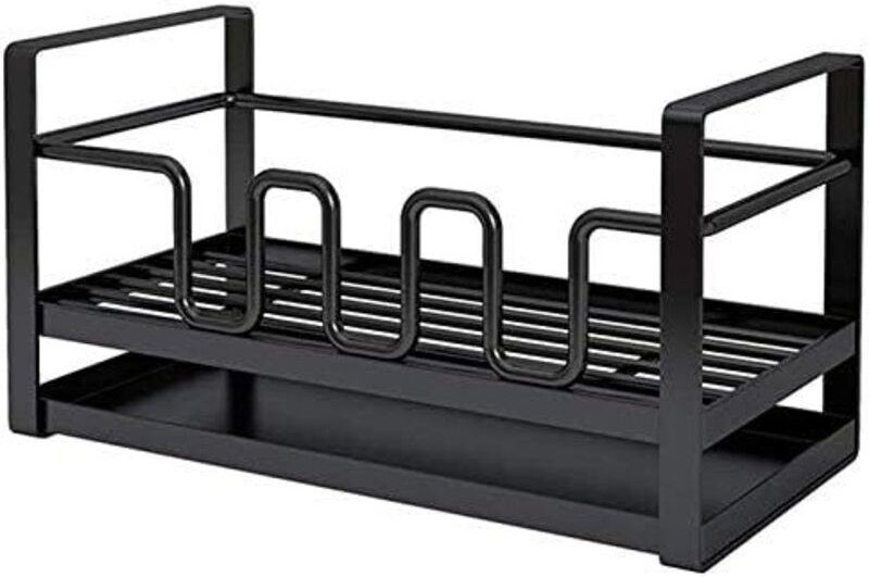 Spülbecken-Organizer, Küchen-Organizer, Edelstahlspüle mit selbstentleerender Abtropfschale, Spülbecken-Organizer für Sc...