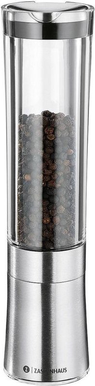 Zassenhaus Pfeffermühle KOBLENZ Edelstahl / Acryl, 21 cm