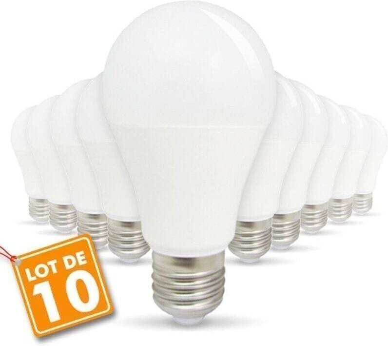 Packung mit 10 E27 11W 4000K Neutralweiße LED-Lampen
