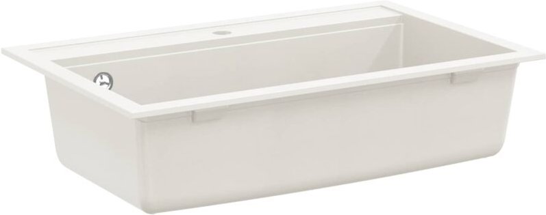 Waschbecken Weiß 795 x 505 mm Granit vidaXL