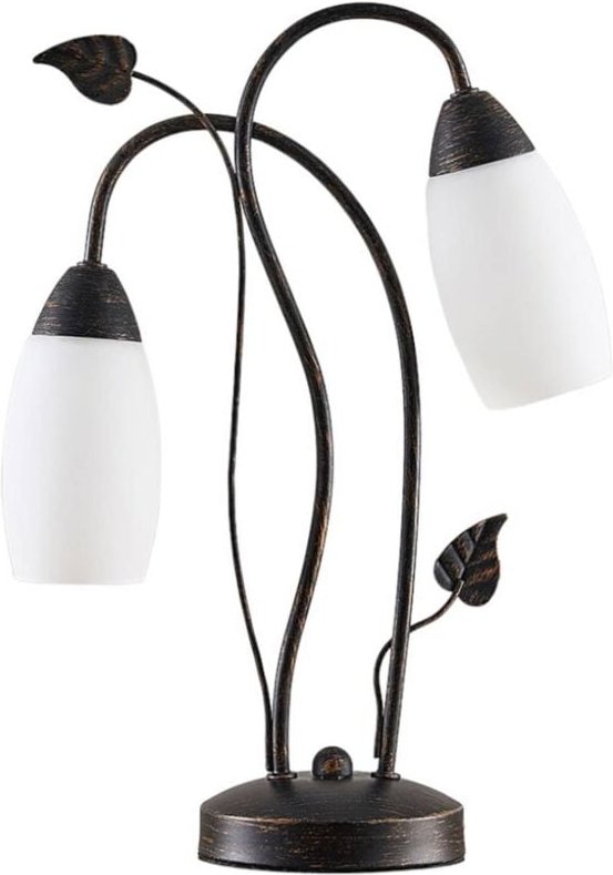 Tischlampe "Stefania" aus Glas für Wohnzimmer & Esszimmer von Lindby