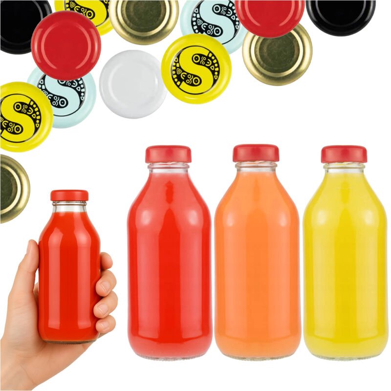 50 Glasflaschen für 330 ml Saft, Saftkonserven, Sirup