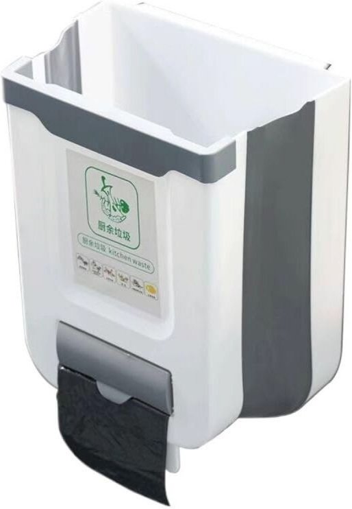 Hängender, faltbarer Küchenabfalleimer aus Kunststoff – geeignet für Schränke, Auto, Schlafzimmer, Badezimmer, Küche und...
