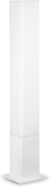 Ideal Lux Edo Outdoor - 1 Lichtquadrat Außenpoller Weiß IP44