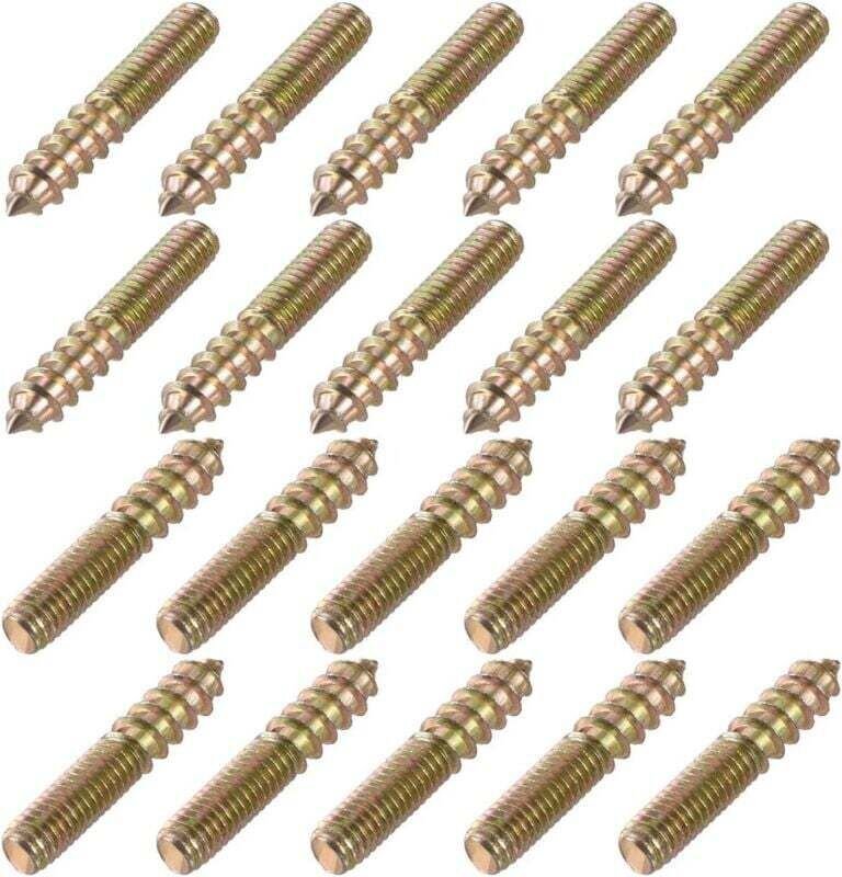 Vtizikl Vis de suspension M6, longueur 1-3/8" (35 mm), vis autotaraudeuses à double tête, boulons de 6 mm, connecteurs p...