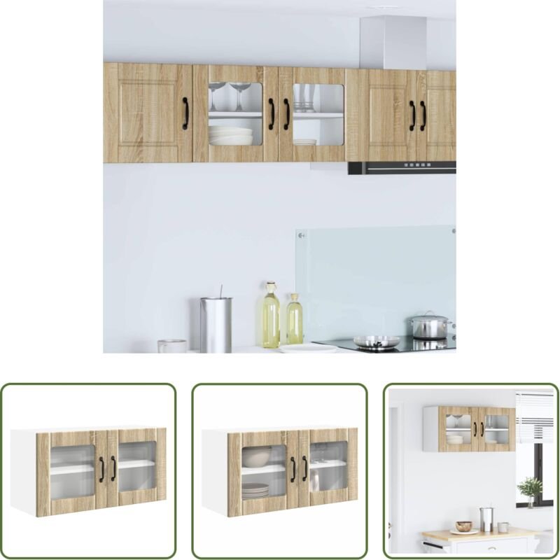 vidaXL Küchenregale Holz - Küchenschrank Sonoma-Eiche 80 x 31 x 40 cm Holzwerkstoff