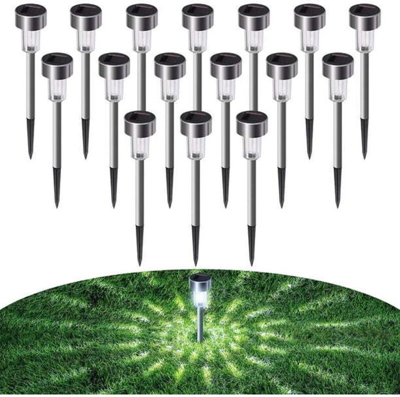 1 Packung Solar-Wegeleuchten für den Außenbereich, wasserdichte LED-Leuchten für Landschaft/Terrasse/Garten/Rasen/Einfah...