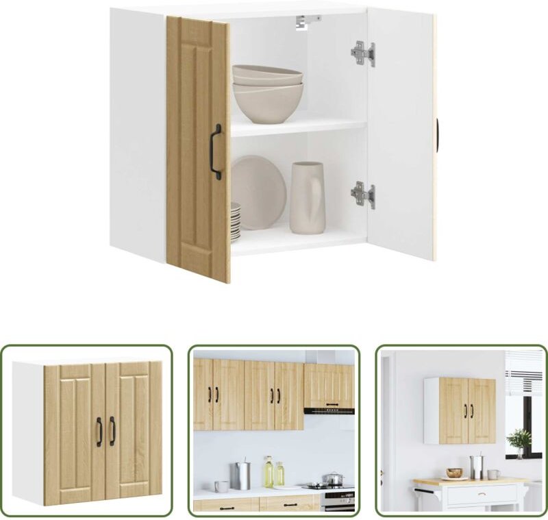vidaXL Holzwerkstoff - Küchen-Hängeschrank Lucca Sonoma-Eiche Holzwerkstoff