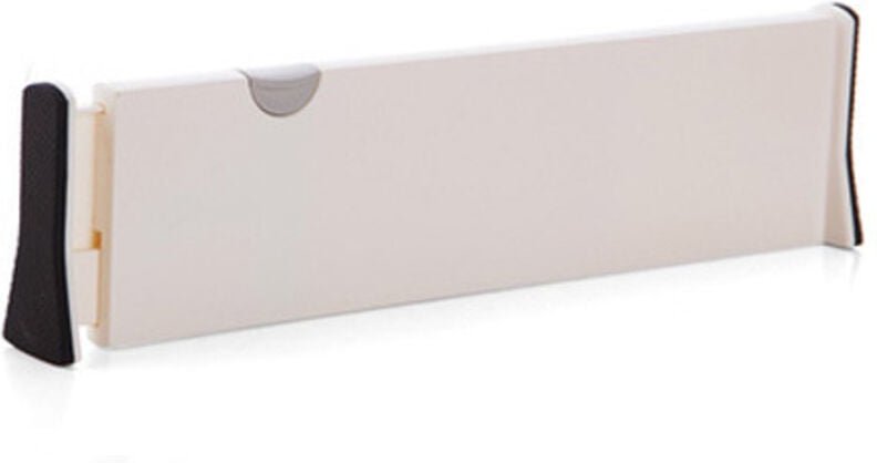 Schubladenteiler-Organizer, 2er-Set, verstellbare Schubladenteiler für Schminktisch, Badezimmer, Küche, Büro, weiß