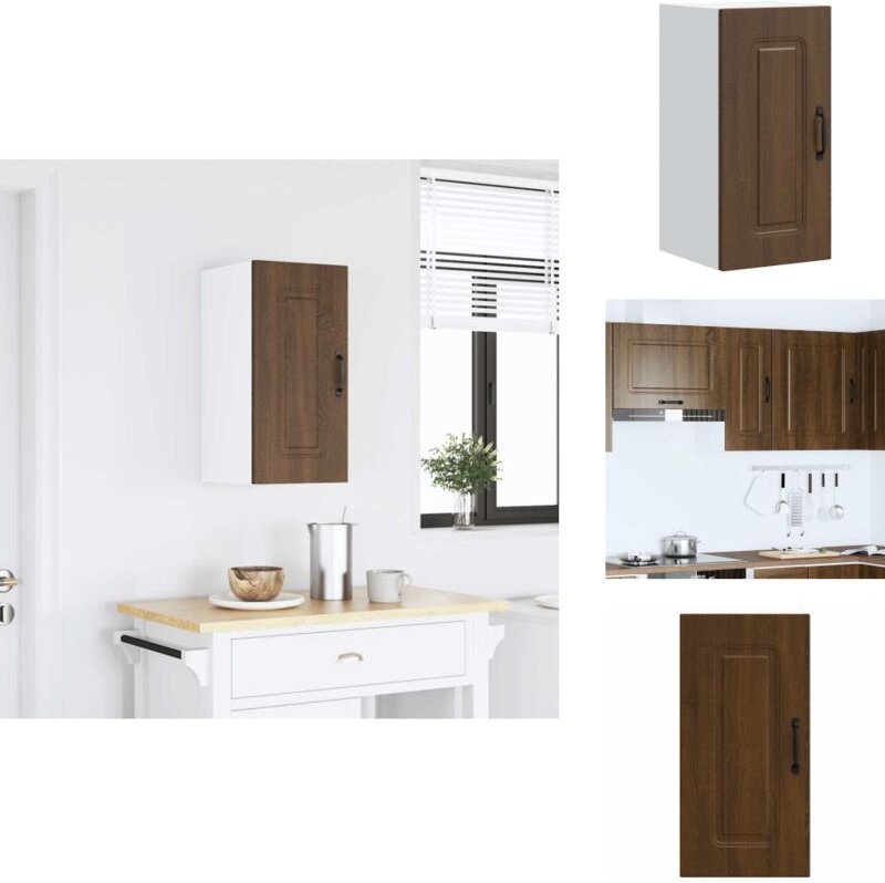 Küchen-Hängeschrank Kalmar Braun Eichen-Optik Holzwerkstoff - Küchen-Wandschrank - Küchen-Wandschränke - Wandschrank Küc...