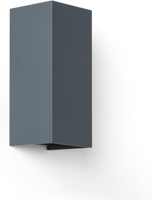 LED-Wandleuchte Aussen 10W Aluminium Doppelseitige Beleuchtung cct Wählbar Oscilum Square Anthrazit