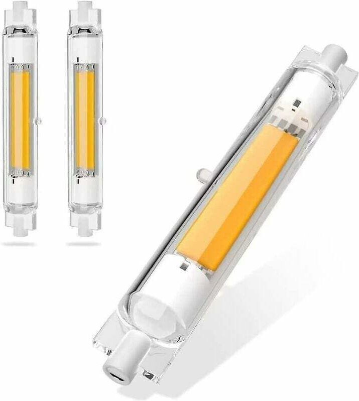 R7s 118 mm 30 W dimmbare LED-Glühbirne, energiesparend, entspricht J118 mm 300 W Halogenlampe, warmweiß 3000 K, kein Fli...