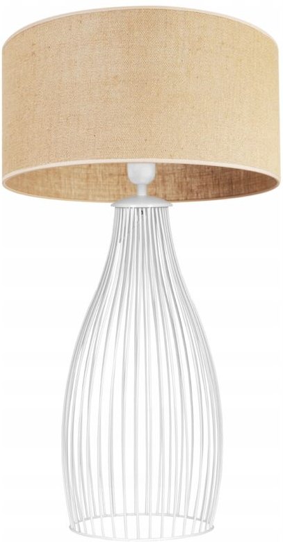 Schlafzimmer Tischlampe Jute Rohr Lampenschirm