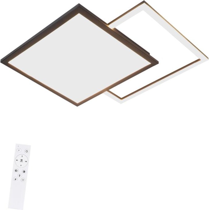 Deckenlampe led Deckenleuchte Wohnzimmer - Schwarz Wohnzimmerlampe Modern Dimmbar küchenlampe mit Sternnenhimmel Design ...