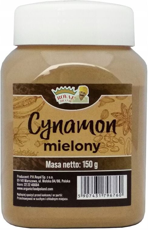 Gemahlener Zimt im Glas 150g Premium im Mehrwegglas, Glas mit Deckel