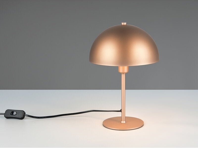 Led Tischleuchte aus Metall Coffee in Pilzform, Höhe 30cm