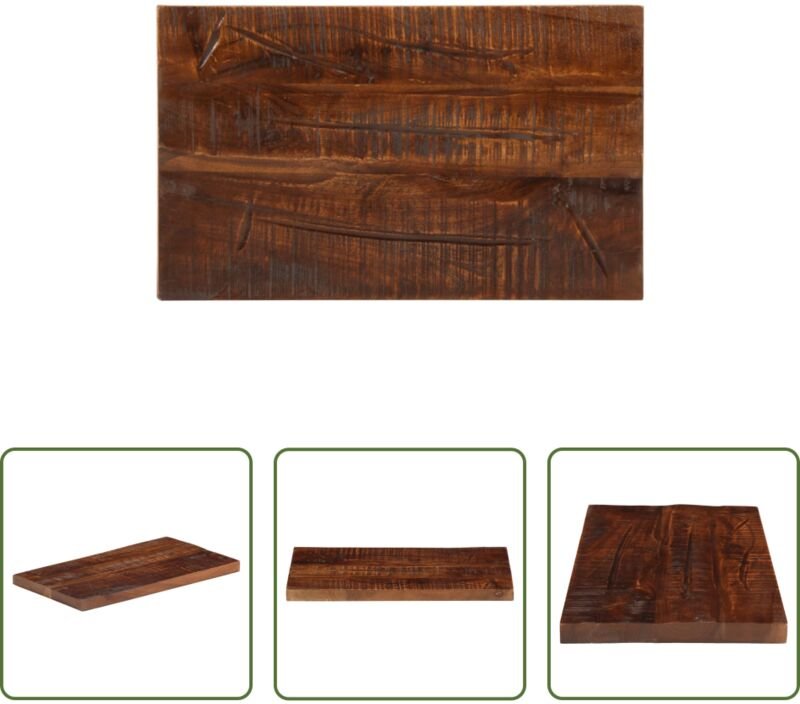 vidaXL Massivholz - Tischplatte 40x30x2,5 cm Rechteckig Altholz Massiv