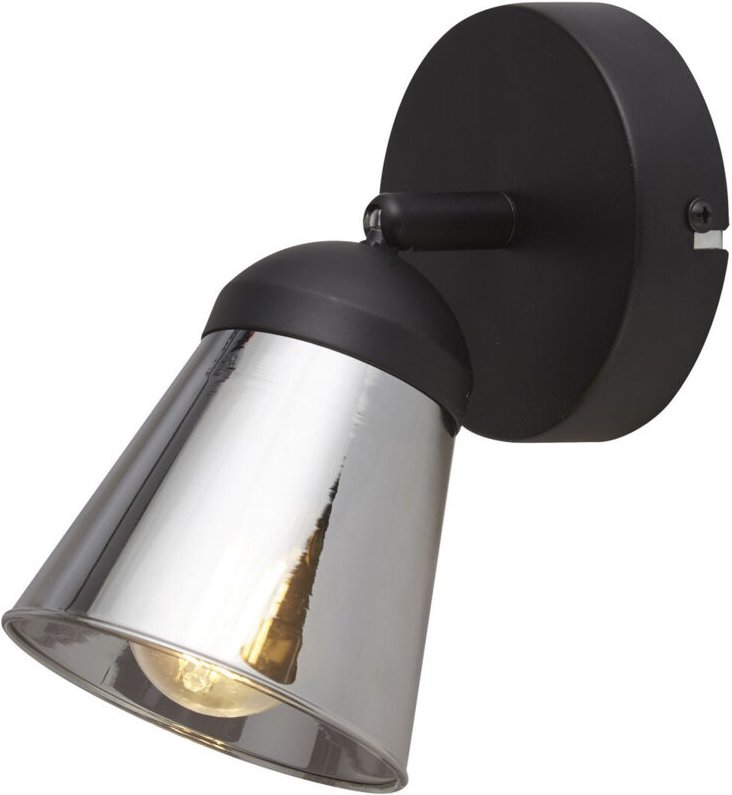 Searchlight - Mega Strahler, schwarz mit Rauchglas