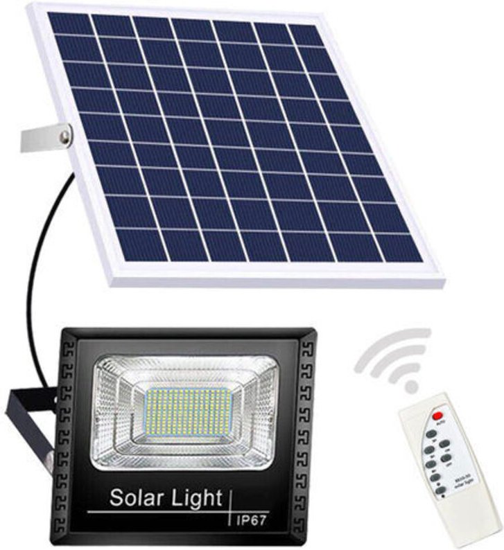 Jalleria - 200 w Solar-Straßenlaternen für den Außenbereich, wasserdichte Solarleuchte, Solar-LED-Außenlampe von der Däm...